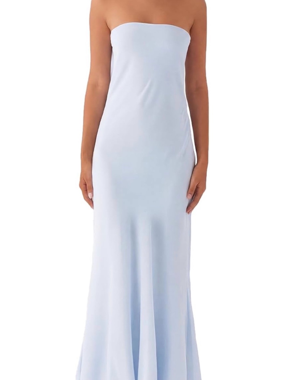 Strapless dress backless with scarf tube